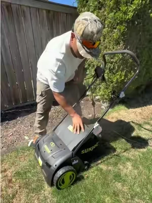 I do this every year. #dethatching #greengrass #howto #lawncare #lawn 