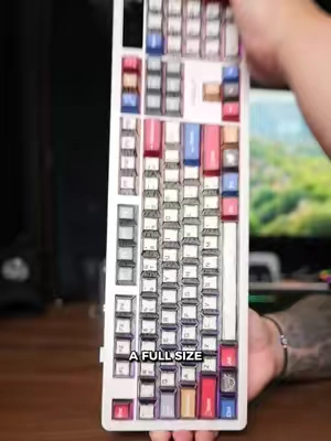 Probably one of the best looking full sized keyboards Ive seen in a long time. The Aula F106 Pro. #aula #fullsizekeyboard #keyboards #creamykeyboards #mechanicalkeyboard 