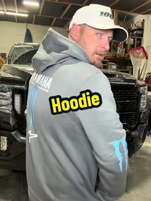 Men's Casual Sport Hoodie, Hip Hop Style, Comfortable Fashion, Yamaha Racing Monster Energy, Fall & Winter Long Sleeve Pullover. #tiktokshop #fyp #spotlightfinds #fathersdaygift #SummerVibes