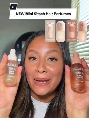 Both viral Kitsch Hair Perfumes are finally available in minis! ✨🙌🏽  Mini Amber Shores hair perfume  Mini Warm Sugar hair perfume  #kitschhairperfume #kitsch #tiktokshopcreatorpicks  @Kitsch 
