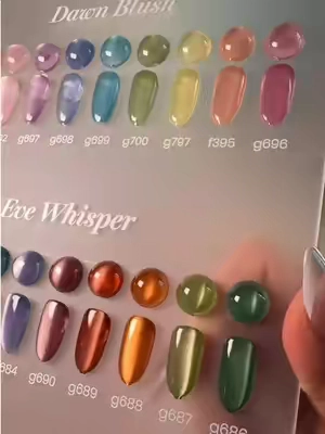 “Sky Symphony” set from @BeetlesGelPolish BIG SALE! 😛💞 #cateyegel #magenticgelpolishset #nailkit #diynails #nailinspo2026 
