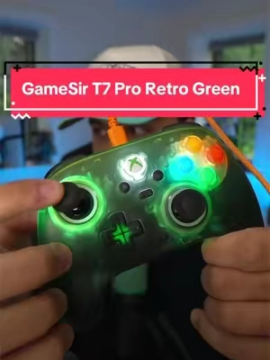 Retro design on a modern GameSir is so tuff #gamesirt7proretrogreen #controller #tiktokshopcreatorpicks #tiktokshopsummersale 