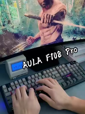 Stay on trend with grey clicks!☠️#keyboard #aula #fyp #gift #cool 
