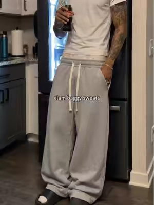 easy daily pair with real shape  #sweatpants #baggypants #baggysweats #streetwear #xybca