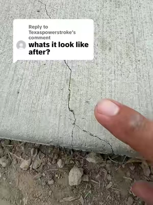 Replying to @Texaspowerstroke concrete crack filler #concreterepair #DIY #diyrepair #homemaintenance #tiktokshopsummersale @Magic Crack Filler 