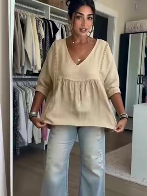 A top I’d definitely buy again-it’s so pretty 💕#bohemian #momfashion #tiktokmademebuyit #tiktokshop #OOTD 
