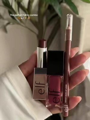 #ElfCosmetics #GlowReviverLipOil #falllipstick #fallmakeup #lipcombo 