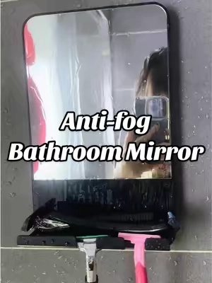 Me cepillo los dientes, me rasuro la cabeza y hasta hago popó ahí también 😂 #showermirror #shaving #an#shavingr#antifogmirrorntflo