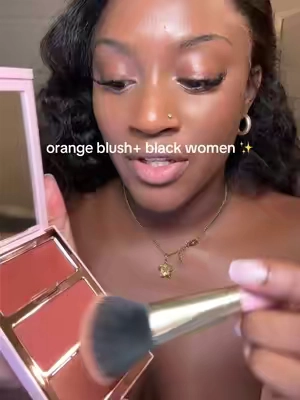 orange blush looks so good on us ✨☀️🥭#makeup #blush #onesizebeauty 