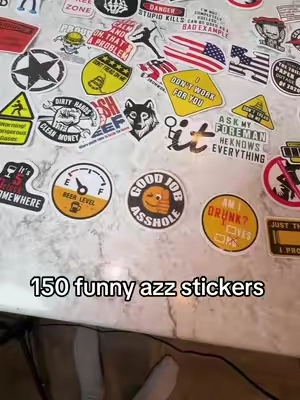 These are to funny #stickers #bluecollar #funny #viralvideo #tiktokshop 