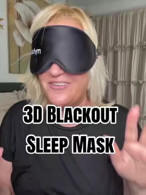 3D Blackout Sleep Mask #sleepmask #sleeptips #cantsleep #blackout #tiktokshopsummersale 