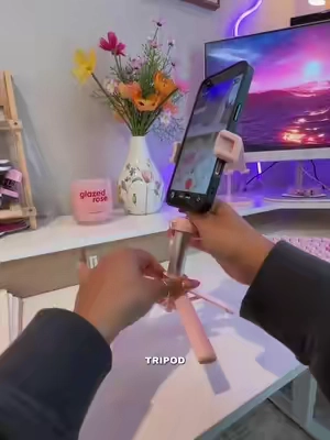 4 in 1 tripod that can be used many ways! I love how tiny and compact it is, but super mighty! A MUST! 10/10! #tripod #phoneholder #selfiestick #contentcreatortips #contentcreatormusthaves 