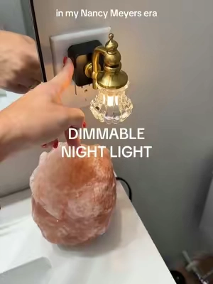 The cutest little dimmable vintage nightlight  #tiktokshopsummersale #nancymeyers #vintagedecor #cottagecoreaesthetic 