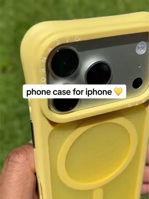 Love these iphone cases from ornarto #iphonecases #iphone17pro #phonecases #yellowphonecase #magsafecase 