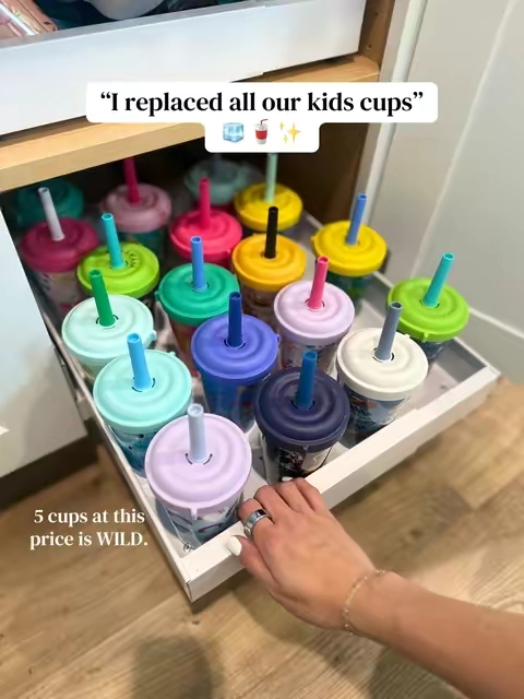 The only kids cups we own because they are THAT good!! #kidscup #kidstumbler #tiktokshopcreatorpicks @Reduce 