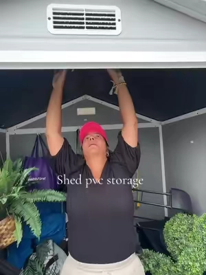 6×4 FT Waterproof Plastic Storage Shed with Floor, Lockable Door, Window & Sloped Roof, Easy to Assemble Outdoor Organizer for Tools, Bikes and Lawn Mowers @Outsunny #BackyardMakeover #StorageHack #OutdoorOrganization #resinshed #plasticshed 