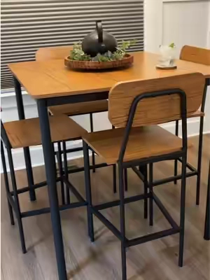 Awesome looking dining table set with 4 chairs #diningtableset #diningchairs #diningtable #tiktokshopsummersale #tiktokshopcreatorpicks 