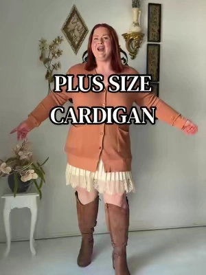 All the new releases are happening and honestly, I am so excited! Plus size girls, you will not be disappointed in this button-down cardigan. ##PlusSizeClothes##PlusSizeTryon##PlusSizeFallFashion##plussizefalloutfits##plussizeootd