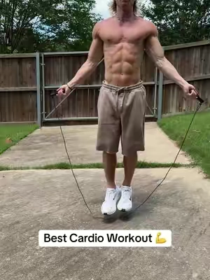 Jump rope is better than running 💪  #jumprope #workout #cardio #jumpingrope #exercise 