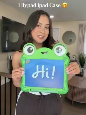 Lily Pad Case!! Yess please!! My girls are obsessed with it 💚💚 #toystory5 #lilypad #ipadcase #toddlersoftiktok #momlife 