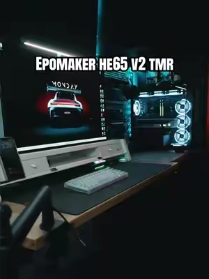 Didn’t really think Hall effect magnetic keyboards were going to evolve this fast but it’s here. TMR sensors will have lower latency and better accuracy. If your looking for a budget ish Hall effect keyboard recommendation this is a solid solid choice. #gamingkeyboard #gamingkeyboards #gaminggear #GamingSetup #epomakerhe65v2tmr 