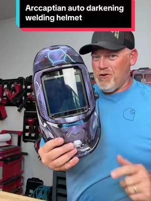 If you’ve ever struggled to see your weld because your helmet lens is dark or distorted, this ARCCAPTAIN auto-darkening welding helmet is worth checking out. The true color lens makes it much easier to keep an eye on your puddle, and the auto-darkening feature reacts almost instantly when you strike an arc. It’s lightweight enough to wear through longer projects without feeling like you’ve got a bowling ball on your head, and it works great whether you’re MIG, TIG, Stick, or Flux Core welding. If you’re in the garage, the shop, or knocking out weekend fabrication projects, this is one of those upgrades you’ll appreciate every time you flip your hood down. #WeldingHelmet #WelderLife #MetalFabrication #GarageTools #arccaptain 