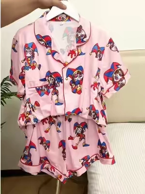 Women's Cute Circus Character Pajama Set #pajamas #theamazingdigitalcircus #circus #spotlightfinds #sleepwear 