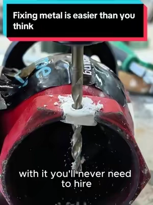 How hard does metal putty get? #epoxysteel #metalputty #strengthtest #diytools #repairhack
