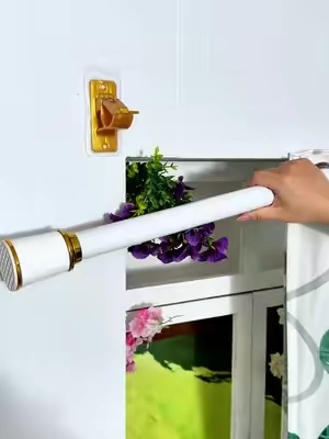 This is the easiest way to hang curtains! Don’t need a man to do it #hook#curtainrodholder#discount#nodrill #DIY 