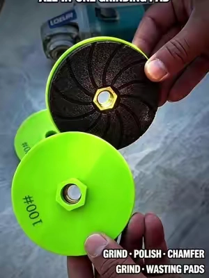 One wheel = grinding, polishing + chamfering! No more wheel swaps!#tool #DIY #polish #tiktokshopsummersale #grinding