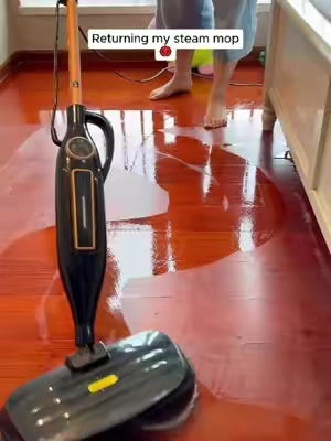 This is a high-temperature steam mop that can quickly polish your floors and kill bacteria. It's truly a great helper for household cleaning! #tiktokshopsummersale #mop #summerwins #payday #steammop