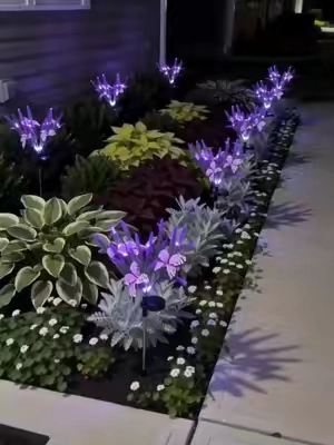 I thought these might look a little too much at first… but at night they made this flower bed look so pretty 🦋💜
#solargardenlights #gardenlights #frontporchdecor #yarddecor #outdoorlights #gardenideas #homeoutside #curbappeal #butterflydecor #tiktokshopfinds
