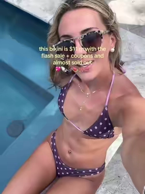 get it before it sells out again! #sale #bikini #polkadots #tiktokshopsale #cheapbikini 
