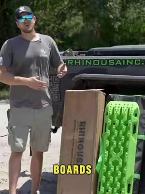 Most traction boards fail the moment you actually need them. 😅 That’s why ours are built with reinforced nylon that flexes under load instead of snapping when the recovery gets serious. Recovery gear isn’t just about getting unstuck, it’s about getting home. Would you trust your recovery boards to survive this? 👀👇 #RecoveryGear #OffRoadRecovery #TractionBoards #TruckTok #RHINOUSA