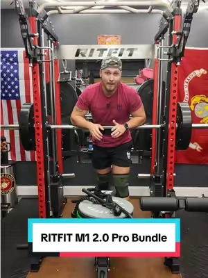 Instead of spending months buying a rack, cables, bench, plates, and weight stacks separately, get it all in one package. The RITFIT M1 PRO 2.0 bundle comes with the Smith machine, weight stacks, adjustable bench, and Olympic plates, so you can build a complete home gym from day one. @RITFIT Sports #tiktokshopcreatorpicks#TikTokShopCreatorPicks#HomeGym #SmithMachine #StrengthTraining