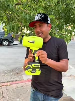 Soplador de hojas inalámbrico SEESE - Soplador de nieve de mano Violent Turbo, diseño ligero, jardinero, mantenimiento de jardín, propietario de automóvil, apto para secar el coche después del lavado y uso al aire libre, regalos navideños #blower #seese #leafblower 