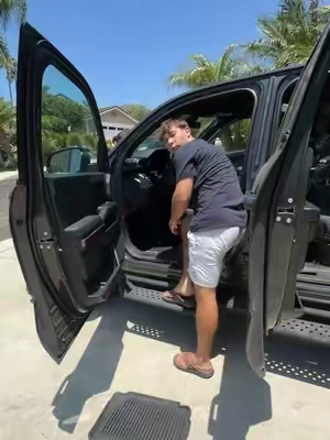 All weather truck floor mats that keep my truck clean and protected. #ToyotaTacoma #TacomaAccessories #FloorMats #TruckAccessories #tiktokshopsummersale 