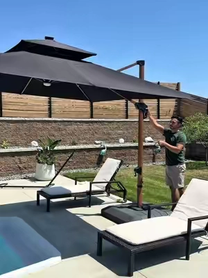 Está sombrilla para el patio o piscina me encantó la tienen en diferentes colores 