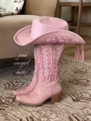 #cowgirlboots #westernfashion #westernstyle #kneehighboots 