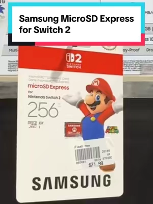 Samsung Switch 2 microSD express card.  #microsd #switch2 #storage 