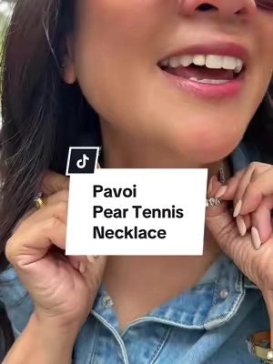 Jeans and a tee or date night… this is the one I keep reaching for. ✨ @PAVOI #pearnecklace #tennisnecklace #neckstack #everydayjewelry #affordablejewelry 