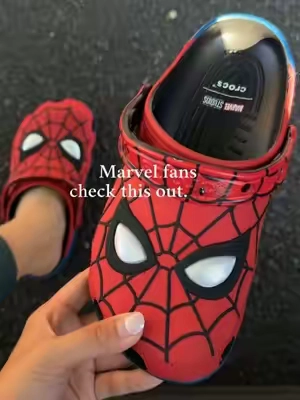Hey, Marvel fans, check these out🕷️🕸️#crocs #fyp #spiderman #newarrivals 