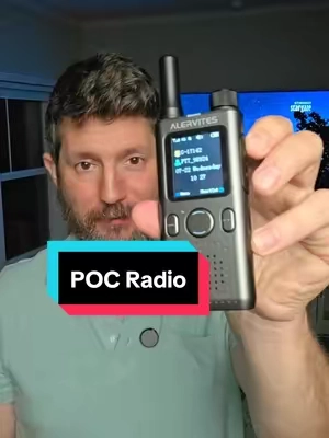 Stay connected almost anywhere with the ALERVITES POC Radio featuring a lifetime eSIM. Using cellular network coverage instead of traditional radio range, it offers nationwide and global communication, instant push-to-talk, private group conversations,  and clear audio all with no monthly service fee. #POCRadio #PushToTalk #WalkieTalkie #CommunicationGear #ESIM 