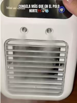 Gracias a este mini aire acondicionado ya no paso más calor en verano❄️🫧💦 #minicoolers #miniaircooler #coolingfan #minicoolingfan #miniventilador
