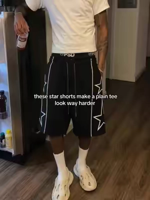 side details did all the work #basketballshorts #trackshorts #baggyshorts #streetwear #fyp 