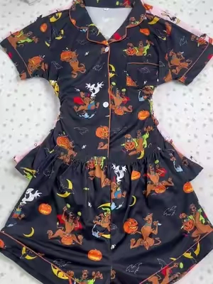 Women's Halloween Pajama Set, Super cute!!#halloween #pajama #pajamas #sleepwear #spotlightfinds #comfortable #summerwins #dealsforyoudays 
