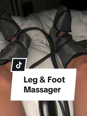 This compression leg massager is a must have if you work on your feet all day or workout legs! 😮‍💨 #legmassager #footpain #footmassage #footmassager #workoutrecovery 