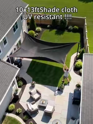 Don’t wait till brutal summer heat ruins your garden, car paint and all your backyard fun! If you own a house, grow veggies or have little kids running around, this 10×13ft shade net fits your everyday life perfectly. Block burning sun to save young seedlings, make big cool space for weekend grills, stop UV rays from damaging your vehicle, and create a safe shaded play area for the kids. Tough all-weather material, barely any upkeep needed, skip the cheap disposable flimsy ones. #Backyard #Summer #OutdoorLiving #Gardening #DIY 