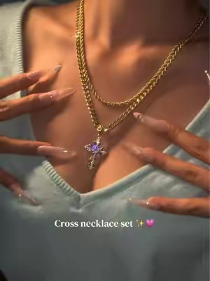 Prettiest necklace #necklace #cross #jewelry #goldchain #forgirls 