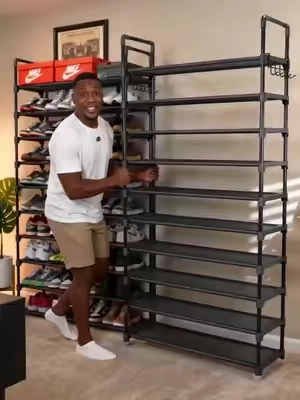 Kitsure 10 tiers shoe rack. #shoes #tennisshoes #shoerack  #organize  #tiktokshopsummersale 